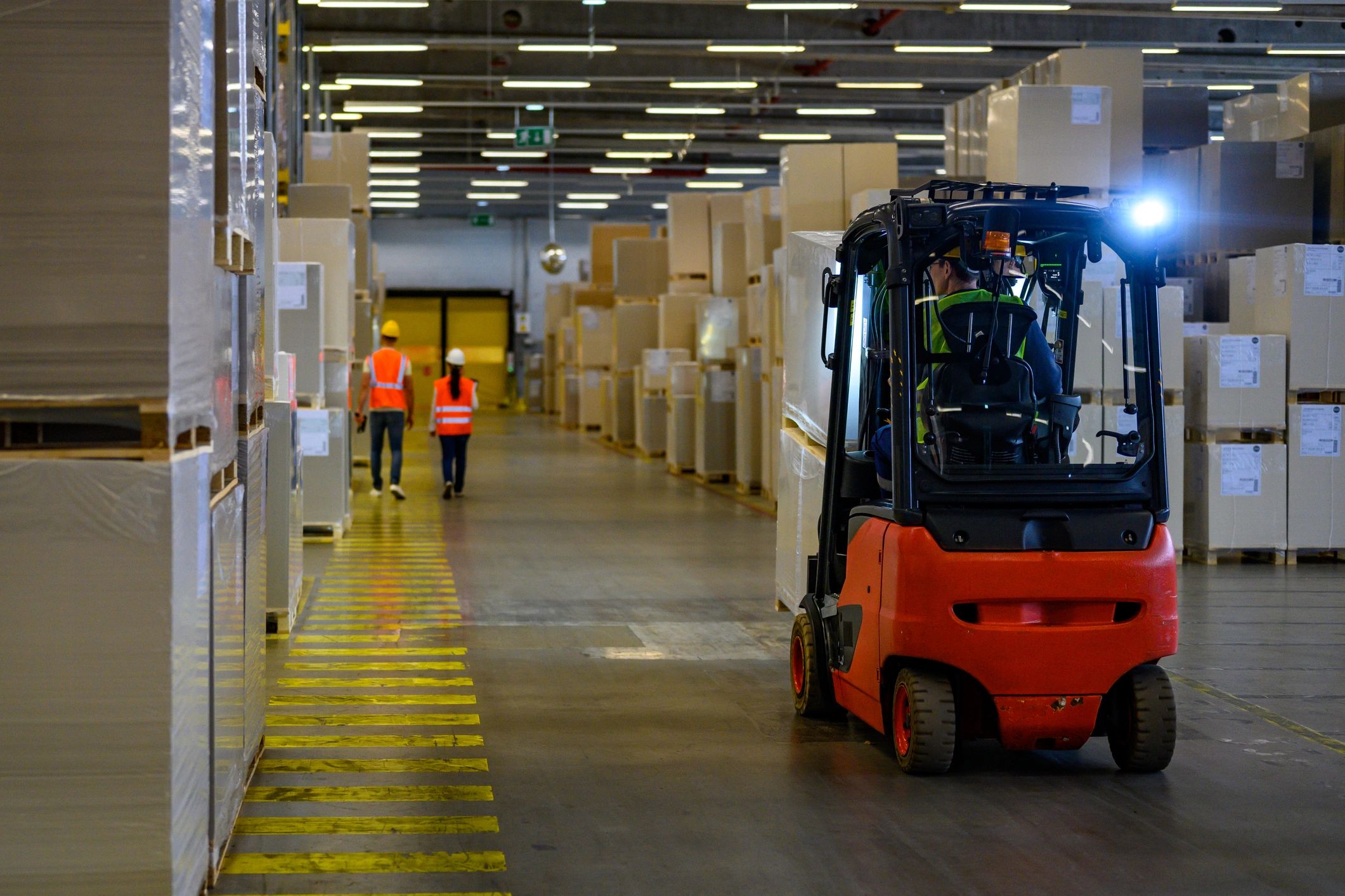 Warehouse team supporting inventory and logistics operations