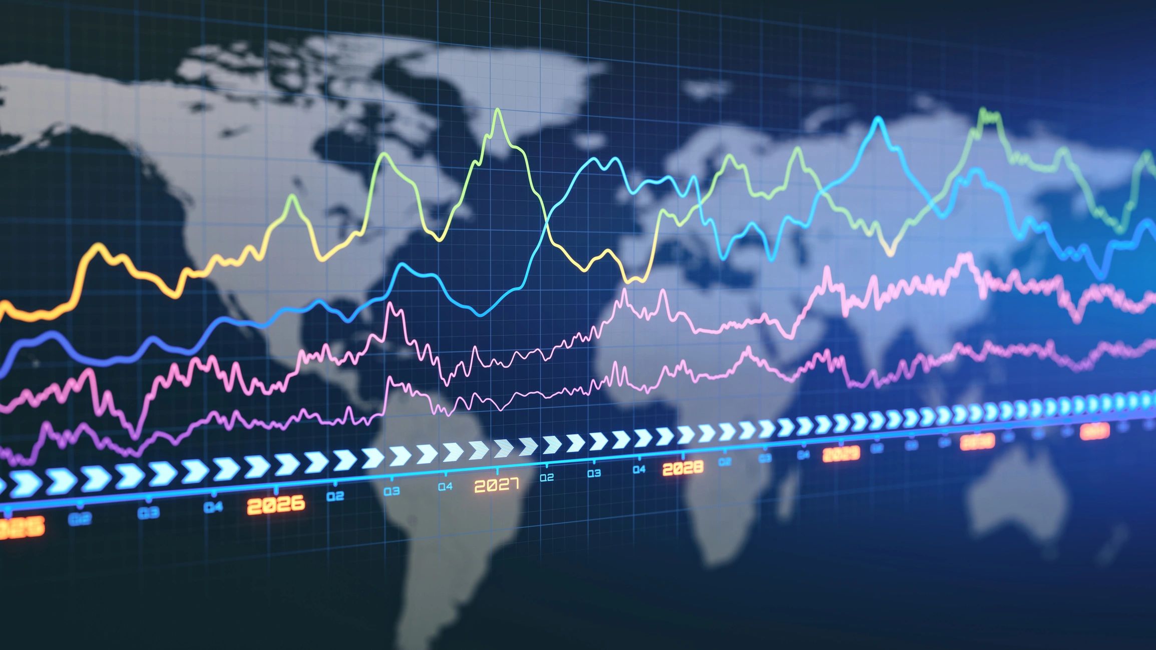 Data dashboard representing product and catalog management